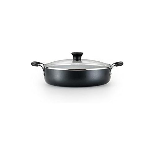 테팔 [아마존베스트]T-fal G9019264 Specialty Ceramic Dishwasher Oven Safe Everyday Pan, 12, Black