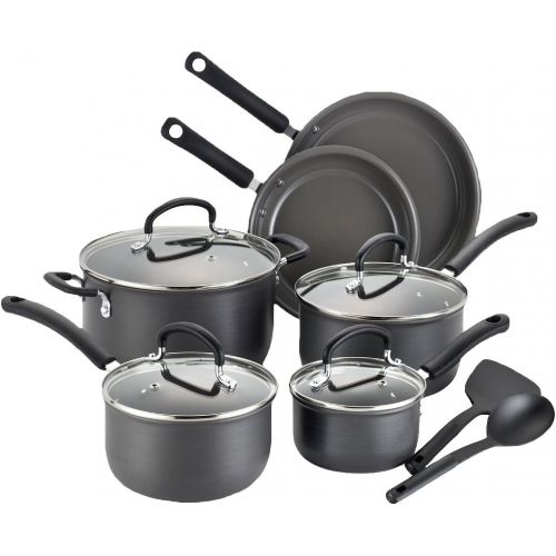 테팔 [아마존베스트]T-fal 2100089678 Cookware Set, 12-Piece, Black