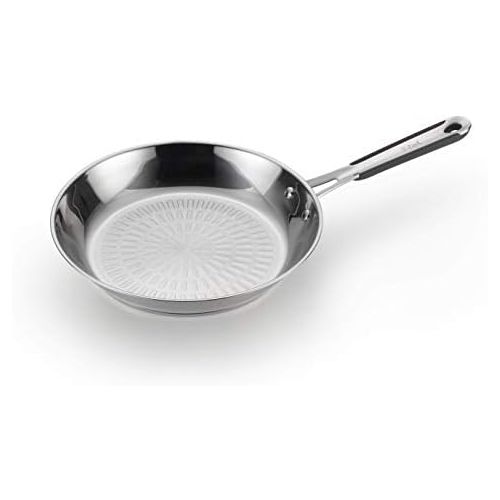 테팔 [아마존베스트]T-fal E75907 Performa Pro Stainless Steel Dishwasher Safe Oven Safe Fry Pan Saute Pan Cookware, 12-Inch, Silver