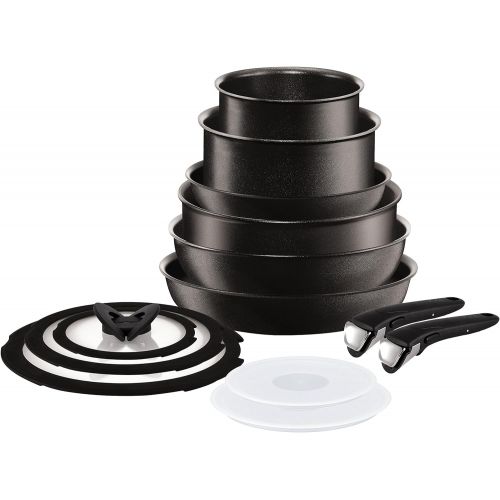 테팔 [아마존베스트]T-fal Tefal (T-Fal) Ingenio 13 Piece Induction Pan Set with Detachable Handles