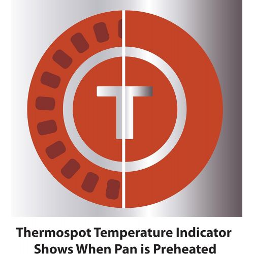 테팔 [아마존베스트]T-fal C51782 ProGrade Titanium Nonstick Thermo-Spot Dishwasher Safe PFOA Free with Induction Base Saute Pan Jumbo Cooker Cookware, 5-Quart, Black