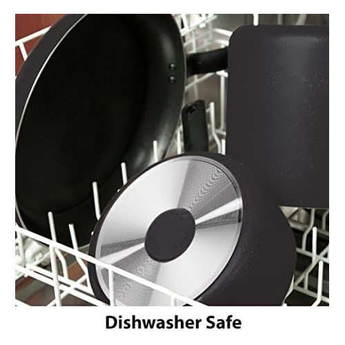 테팔 [아마존베스트]T-fal A80789 Specialty Nonstick Dishwasher Safe Oven Safe PFOA-Free Jumbo Wok Cookware, 14-Inch, Black