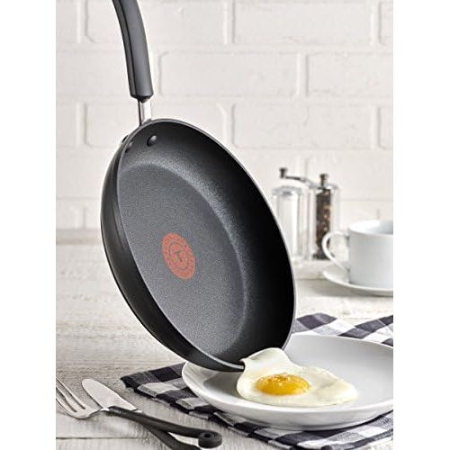 테팔 [아마존베스트]T-fal C5610564 Titanium Advanced Nonstick Thermo-Spot Heat Indicator Dishwasher Safe Cookware Fry Pan, 10.5-Inch, Black - 2100103840