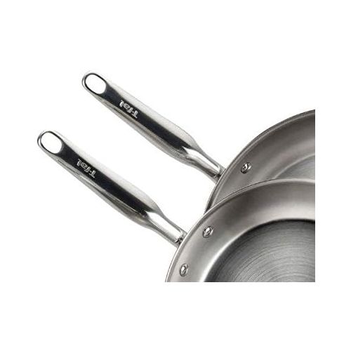 테팔 [아마존베스트]T-fal Stainless Steel Cookware, Multi-Clad, Dishwasher Safe and Oven Safe Cookware Set, Tri-Ply Bonded, 12-Piece, Silver, Model E469SC