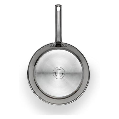 테팔 [아마존베스트]T-fal E76032 Performa Stainless Steel Dishwasher Safe Oven Safe Deep Saute Pan Cookware, 3.5-Quart, Silver