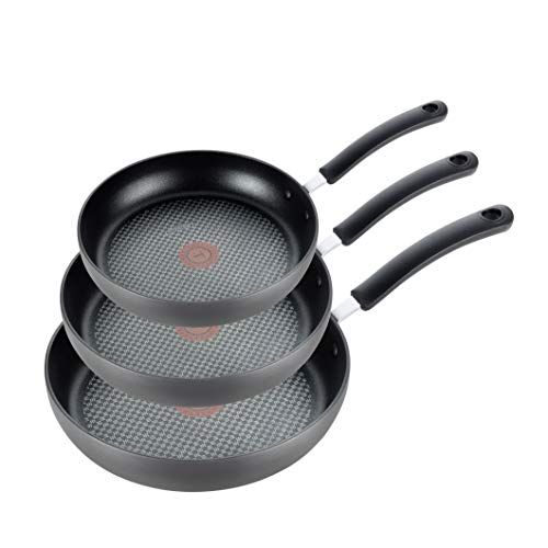  T-fal Ultimate Hard Anodized Nonstick 8-Inch, 10.25-Inch and 12-Inch Fry Pan Cookware Set