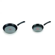 T-fal 2100086427 E93805 Professional Total Nonstick Thermo-Spot Heat Indicator Fry Pan, 10.25-Inch, Black AND T-fal E93802 Professional Total Nonstick Thermo-Spot Heat Indicator Fr