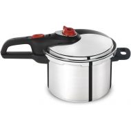 T-fal P2614634 Secure Aluminum Initiatives 12-PSI Pressure Cooker Cookware, 6-Quart, Siver