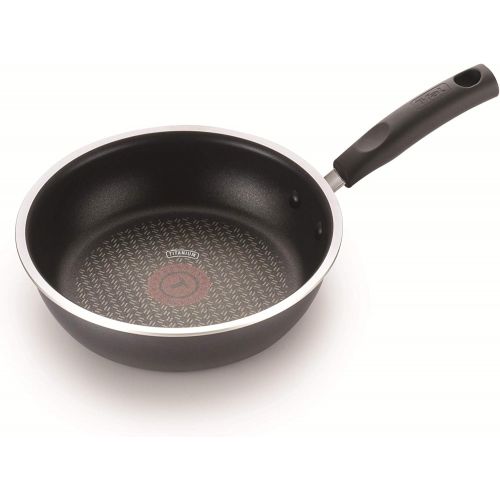  T-fal C5310264 Non-Stick Fry Pan, Ergonomic, Stay Cool Handle, Aluminum, 7.75-Inch, Black