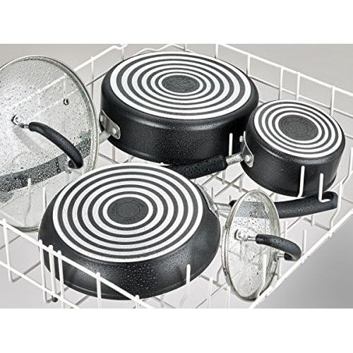  T-fal C5618264 Titanium Advanced Nonstick Thermo-Spot Heat Indicator Dishwasher Safe Cookware Jumbo Cooker, 5-Quart, Black