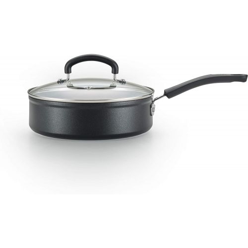  T-fal C5618264 Titanium Advanced Nonstick Thermo-Spot Heat Indicator Dishwasher Safe Cookware Jumbo Cooker, 5-Quart, Black