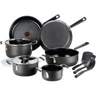 T-fal All-In-One Hard Anodized Dishwasher Safe Nonstick Cookware Set, 12-Piece, Black