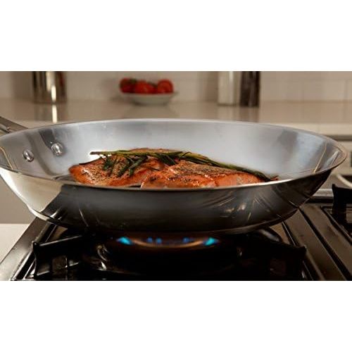  T-fal E76007 Performa Stainless Steel Dishwasher Safe Oven Safe Fry Pan Saute Pan Cookware, 12-Inch, Silver
