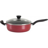 T-fal A77782 Initiatives Total Nonstick Save Jumbo Cooker, 5-Quart, Red