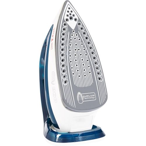  T-fal, Blue Steam, Ceramic Flat Iron, Scratch Resistant, Anti-Drip and Auto-Off System, 1700 Watt, 1700-Watt