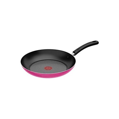  T-fal C72905 Excite Nonstick Thermo-Spot Dishwasher Safe Oven Safe PFOA Free Cookware, 10.25-Inch, Pink