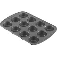 T-fal Signature Nonstick Muffin Pan, 12 cup, Grey Non-stick