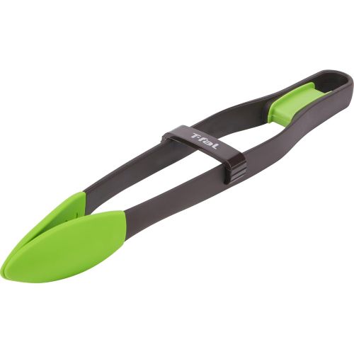  T-fal Ingenio Silicone Cooking Tongs, Black