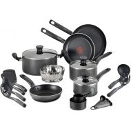 T-fal FBA_A821SI64 Initiatives Nonstick Inside and Out, 18-Piece, Black