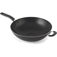 T-fal A80789 Specialty Nonstick Dishwasher Safe Oven Safe PFOA-Free Jumbo Wok Cookware, 14-Inch, Black