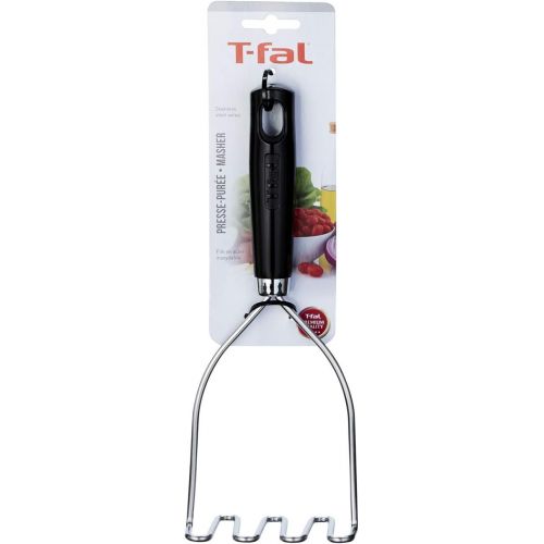  T-fal Stainles Steel Potato Masher With Strong And Sturdy Handle Grip - Great For Making Mashed Potato, Guacamole, Egg Salad And Banana Bread Dishwasher Friendly