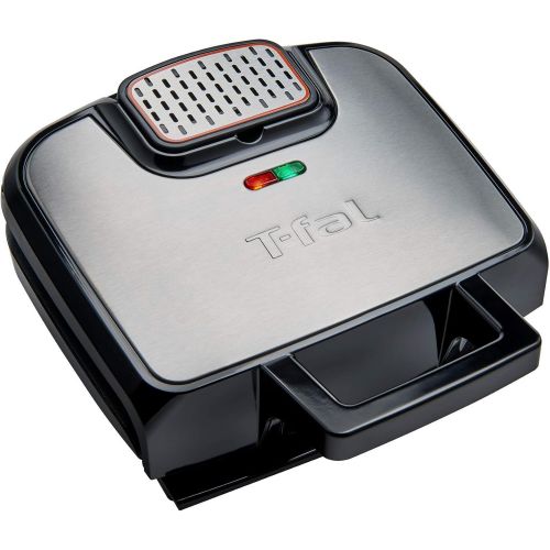  T-fal GC252D50 Odorless Stainless Steel Electric Contact Grill, 4-Servings, Silver