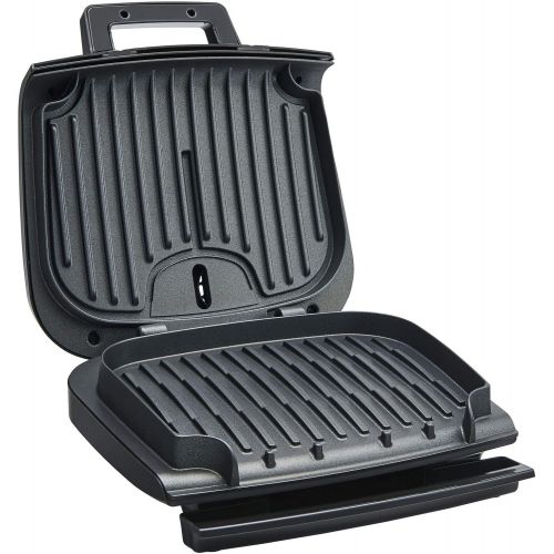  T-fal GC252D50 Odorless Stainless Steel Electric Contact Grill, 4-Servings, Silver