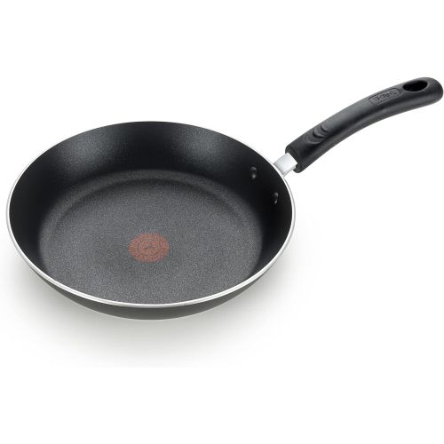  T-fal E93808 Professional Nonstick Fry Pan, Nonstick Cookware, 12.5 Inch Pan, Thermo-Spot Heat Indicator, Black