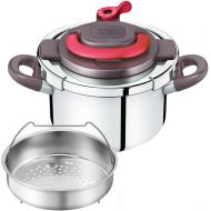 T-fal pressure cookerKuripuso arch one-touch opening and closing IH corresponding paprika Red 4L P4360432