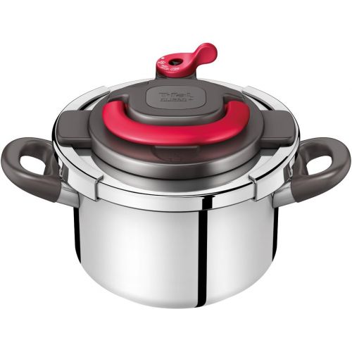  T-fal pressure cookerKuripuso arch one-touch opening and closing IH corresponding paprika Red 4L P4360432