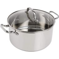 T-fal E75846 Performa Stainless Steel Dishwasher Safe Induction Compatible Dutch Oven Cookware, 5.5-Quart, Silver