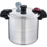 T-fal Pressure Cooker, Pressure Canner with Pressure Control, 3 PSI Settings, 22 Quart, Silver - 7114000511