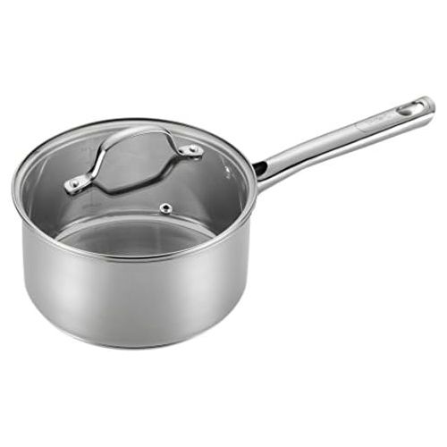  T-fal E75824 Performa Stainless Steel Dishwasher Safe Oven Safe Sauce Pan Cookware, 3-Quart, Silver