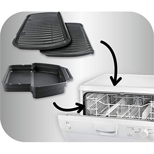  [아마존베스트]T-Fal GC7 Opti-Grill Indoor Electric Grill, 4-Servings, Automatic Sensor Cooking, Silver