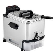 [아마존베스트]T-fal Deep Fryer with Basket, Stainless Steel, Easy to Clean Deep Fryer, Oil Filtration, 2.6-Pound, Silver, Model FR8000