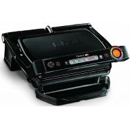 T-fal GC702853 OptiGrill Indoor Electric Grill with Removable and Dishwasher Safe Plates, 1800W, Black