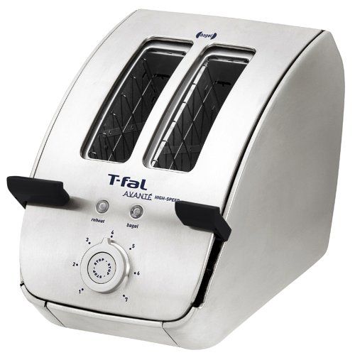 테팔 T-fal TT7095002 Avante Deluxe 2-Slice Toaster, Stainless Steel