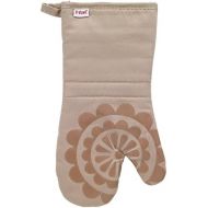 T-fal Textiles 50959 Medallion Design 100-Percent Cotton and Silicone Oven Thumb Mitt, Sand, Individual