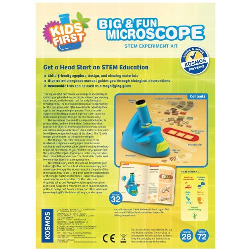  Thames & Kosmos 634032 Kids First Big & Fun Microscope Science Experiment Kit