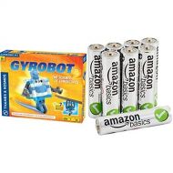 Thames and Kosmos Gyrobot-Gyroscopic Robot Kit with AmazonBasics AAA Batteries Bundle