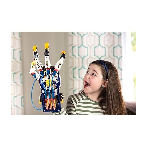  Thames & Kosmos Mega Cyborg Hand STEM Experiment Kit | Build Your Own GIANT Hydraulic Amazing Gripping Capabilities Adjustable for Different Sizes Learn Pneumatic Systems