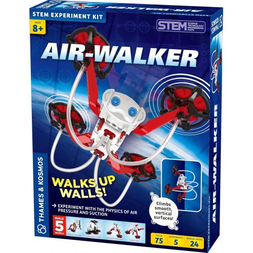  Thames & Kosmos Air-Walker Gravity-Defying Wall-Walking Robot Science Experiment Kit, 5 Robotic Models for Ages 8+