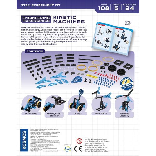  Thames & Kosmos Engineering Makerspace Kinetic Machines Science Experiment Kit.