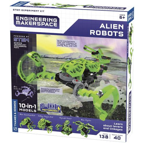  Thames & Kosmos Engineering Makerspace Alien Robots Science Experiment Kit