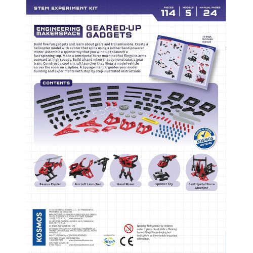  Thames & Kosmos Engineering Makerspace Geared-Up Gadgets Science Experiment Kit