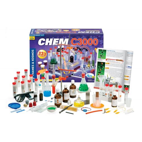  Thames & Kosmos Chem C3000 (V 2.0) Chemistry Set with 333 Experiments & 192 Page Lab Manual, Student Laboratory Quality Instruments & Chemicals