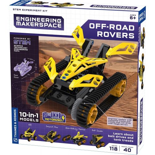  Thames & Kosmos 555063 Engineering Makerspace Off-Road Rovers Science Experiment Kit