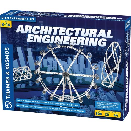  Thames & Kosmos Architectural Engineering Science Experiment & Model Building Kit Build 26 Models of Structures & Structural Elements