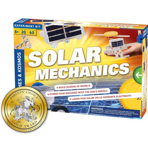  Thames & Kosmos Solar Mechanics | Science Experiment Kit | Build 20 Models Powered by The Sun | Ages 8-12+ | 60 Page Full Color Stem Manual | Parents Choice Gold Award Winner