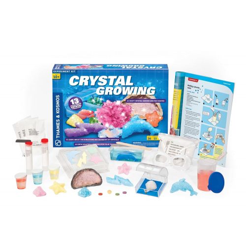  Thames & Kosmos Crystal Growing Science Kit Grow Over A Dozen Crystals with 15 Experiments, Includes Storage Case & 32 Page Color Laboratory Manual